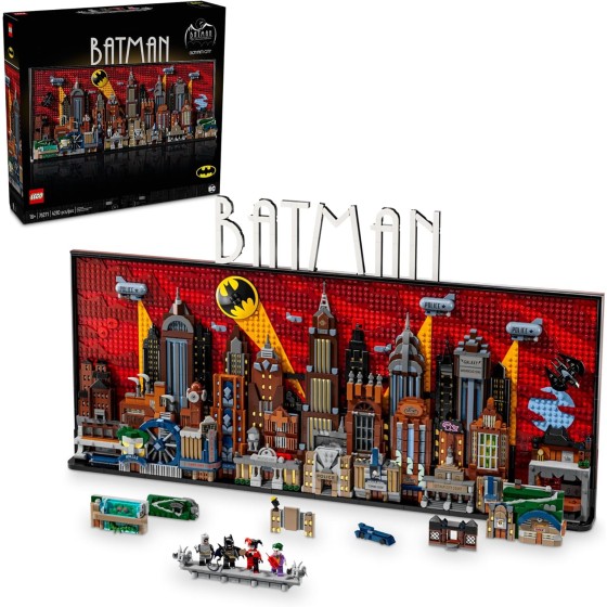 LEGO DC Batman: The Animated Series Gotham City Build and Display Adult Set with Minifigures, DC Collectible Gift for Fans of Super Hero Action and Adventure Movies