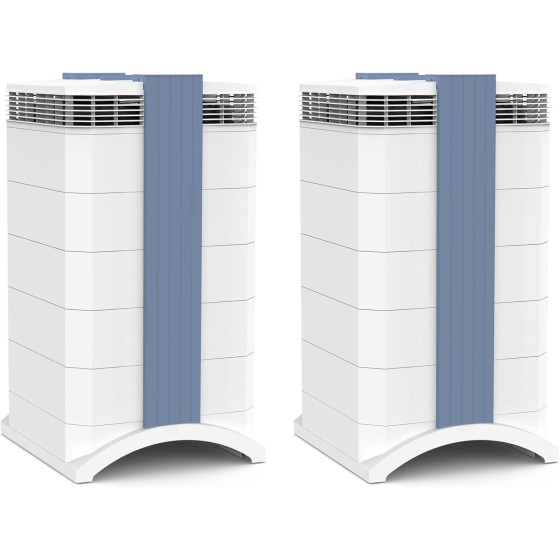IQAir GC MultiGas XE Air Purifier- 2-Pack – Smart MultiGas Filtration for Rooms up to 2250 sq ft - Chemicals, Odors, VOCs, and Particles, Swiss Made, WiFi Enabled
